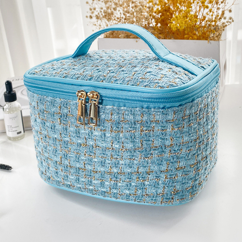Picture of New Cyber Celebrity Cosmetic Bag New Cosmetics Large Capacity Storage Bag Portable Travel High-end Small Chanel Style Cosmetic Bag