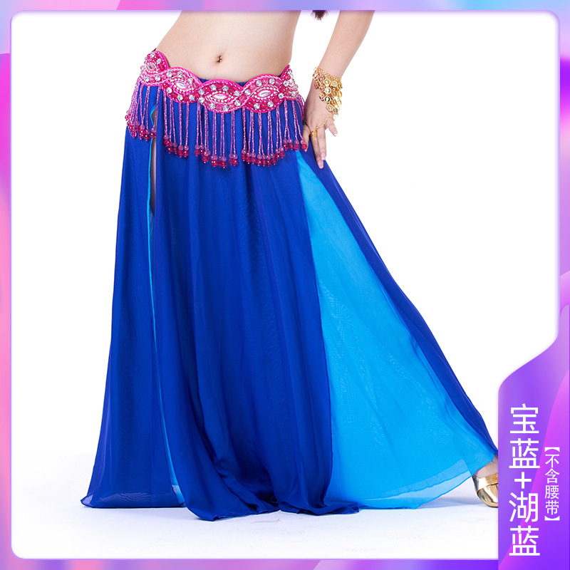 Picture of Double Split Chiffon Dress Belly Dance Sexy Dress Dance Dress Belly Dance Stage Performance Dress