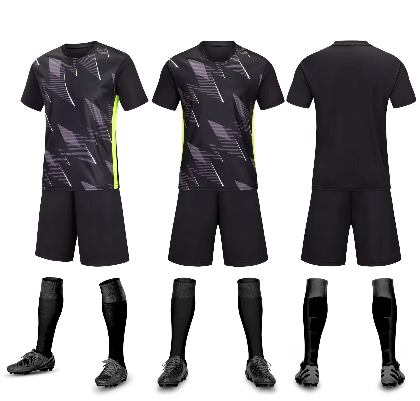 Picture of Primary and secondary school students team match football uniform children's adult light board Short Sleeve Jersey youth training club sports uniform