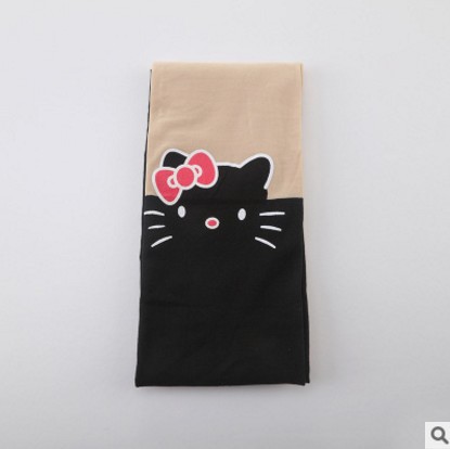 Picture of Girls Pantyhose Girls Pantyhose Velvet Stitching Anti-hook Silk Cartoon Student Baby White Children Dance Socks