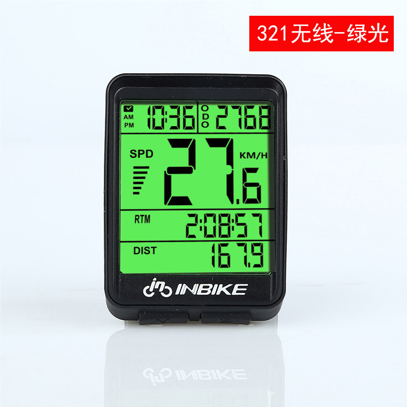 Picture of INBIKE Bicycle Code Table Riding Wireless English Mountain Bike Speed Meter Cross-border Special for Road Bike Odometer