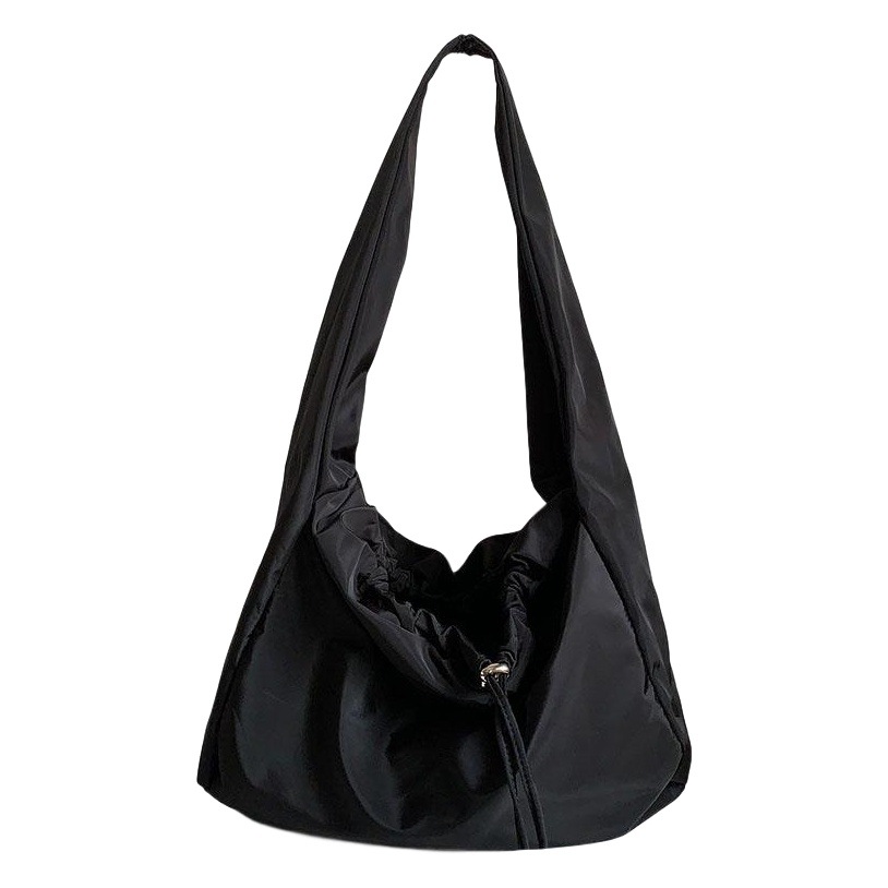 Dropshipping 2021 New Black Crossbody Bag Nylon Cloth Shoulder Armpit Bag Fashionable Korean Niche Design Women's Bag