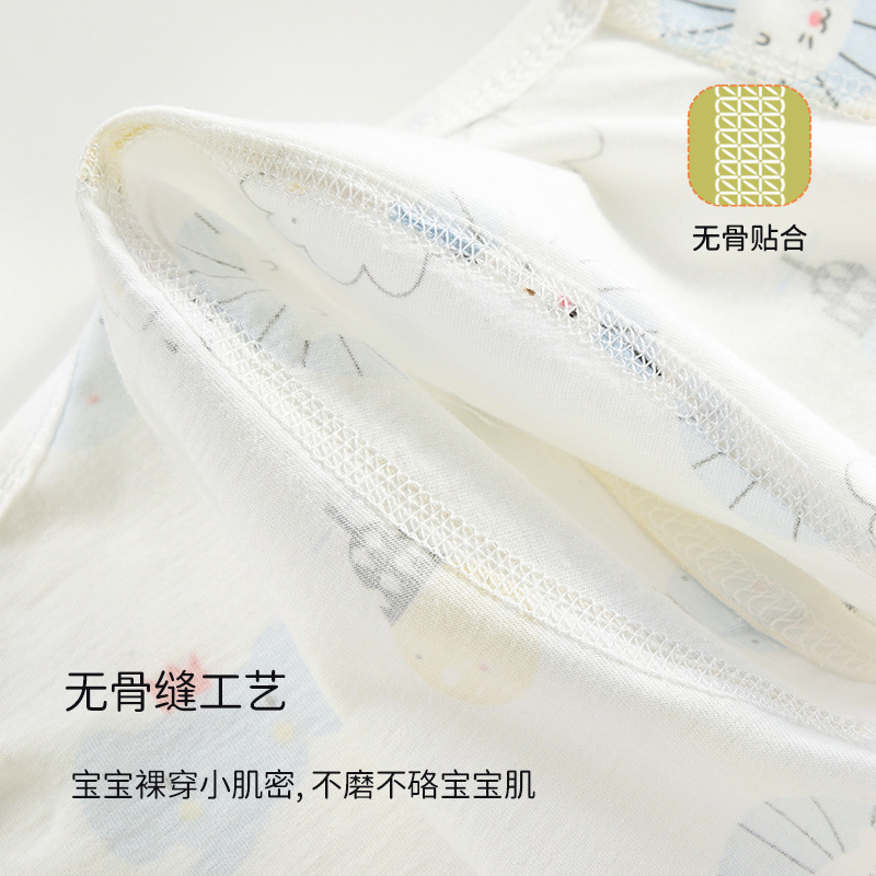 Picture of Spring and Summer Thin Children's Climbing Suit Outer Wear Pure Cotton Newborn Short-sleeved Baby Class A Baby Clothes All-in-one