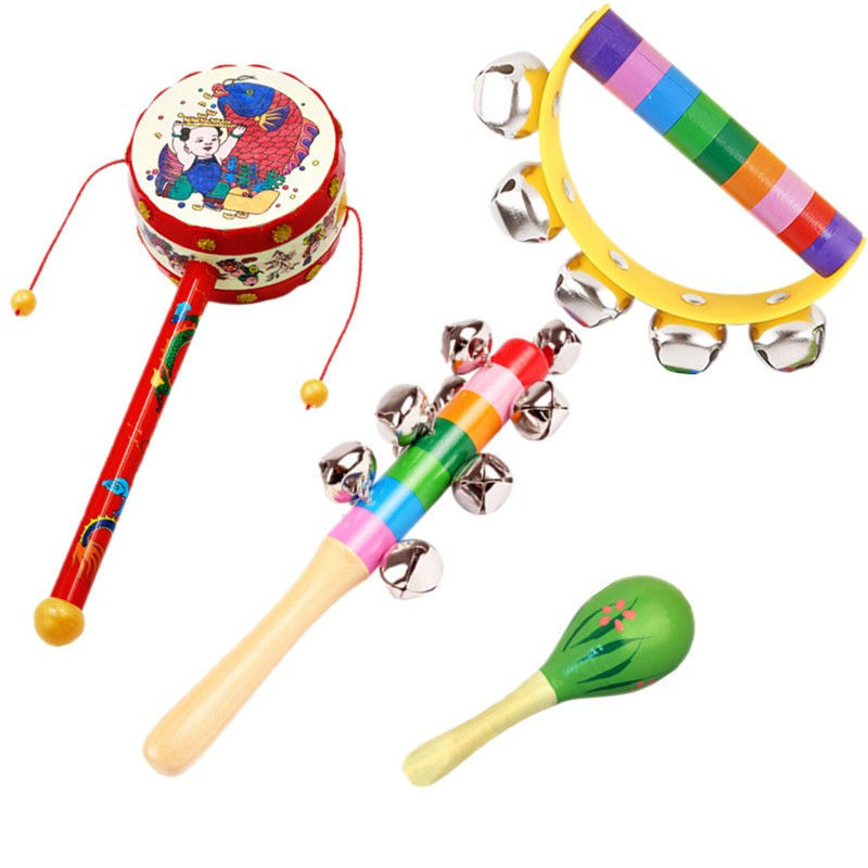 Picture of Newborn baby sand hammer rattle early education puzzle hand bell baby grip training toys 0-6-8-12 months children