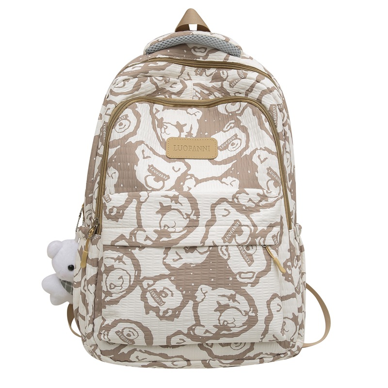 Picture of Junior high school student large capacity backpack cartoon high-looking high school student schoolbag all-matching Rui camp computer backpack men