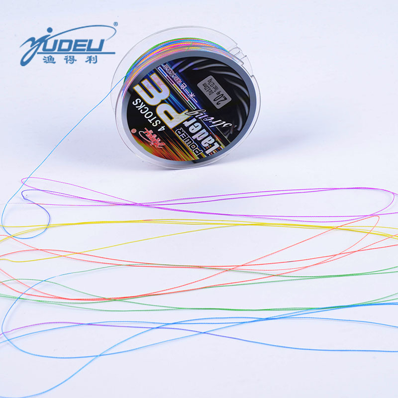 Picture of Yodali 1 meter color pe multicolored 4-braided Hercules 100 meter anti-bite PE braided fishing line micro-lead raft fishing line