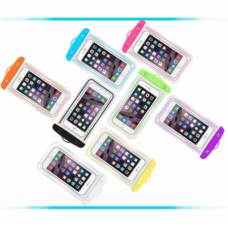 Picture of Hot spring swimming fluorescent waterproof protective bag fluorescent mobile phone waterproof cover luminous mobile phone waterproof bag