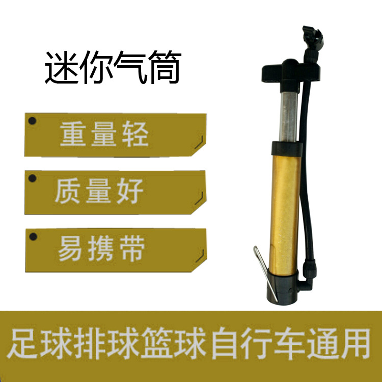 Picture of Basketball volleyball football inflatable equipment/steel pipe pump dual use mini portable pump convenient and affordable
