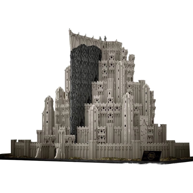 MOC-64235 building blocks compatible with Lego Lord of the Rings assembled capital scene building Baicheng Minas Tiris