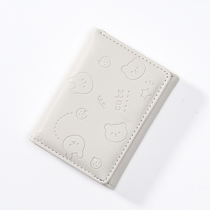 Picture of New Fashion Korean Style Short Women's Small Wallet Solid Color Ins Simple Multi Card Cute Student Change Card Bag