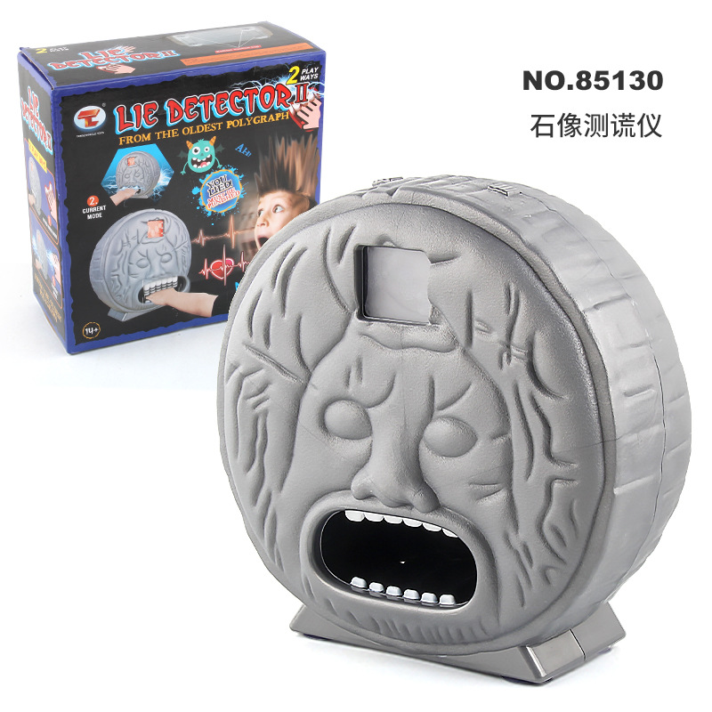 Picture of New Strange Ancient Roman Lie Detector Trick Toy Multi-person Party Spoofs Sound and Light Electric Shock Bite Finger Lie Detector