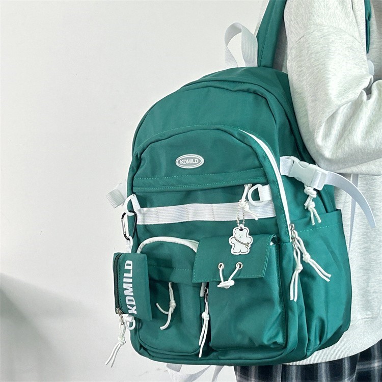Picture of Korean-style Retro Tooling College Student Schoolbag Senior high school Junior High School Student Simple All-match Backpack Large Capacity Backpack for Men and Women