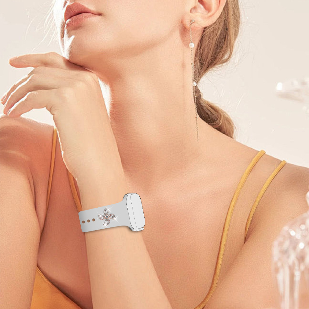 Picture of For Apple Watch Strap Decorative Nail Apple Watch Universal Silicone Strap Rotating Windmill Decoration