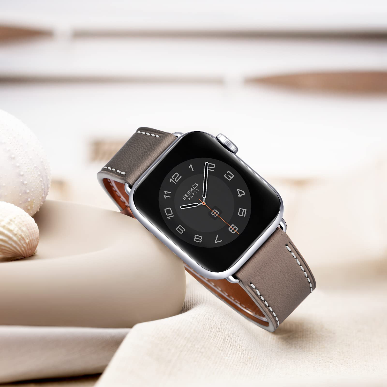 Picture of Suitable for Apple Watch Strap Apple Watchs10 Anti-Scratch Genuine Leather Fashion Strap New Men's and Women's Strap