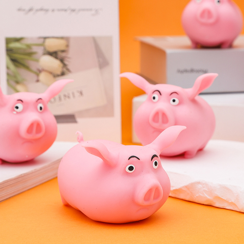 Picture of Creative Cute Pink Piglet Pat to Vent Lala Le Sand Filling Primary School Children's Decompression Pinch Le Children's Toys