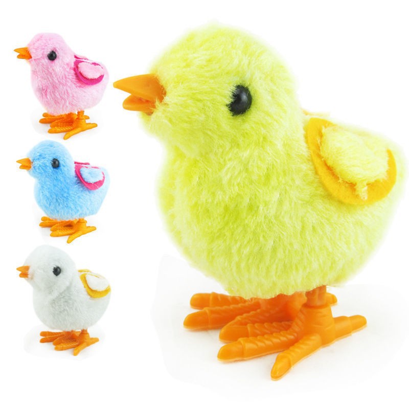 Picture of Wind-Up Chicken That Can Move and Jump to Coax Babies, Simulated Soft Plush Toys for Post-80S Generation, Street Stall Kidsren's Toys