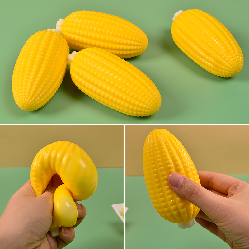 Picture of Supply creative simulation vent decompression corn kneading music new strange decompression corn vent flour fruit toys