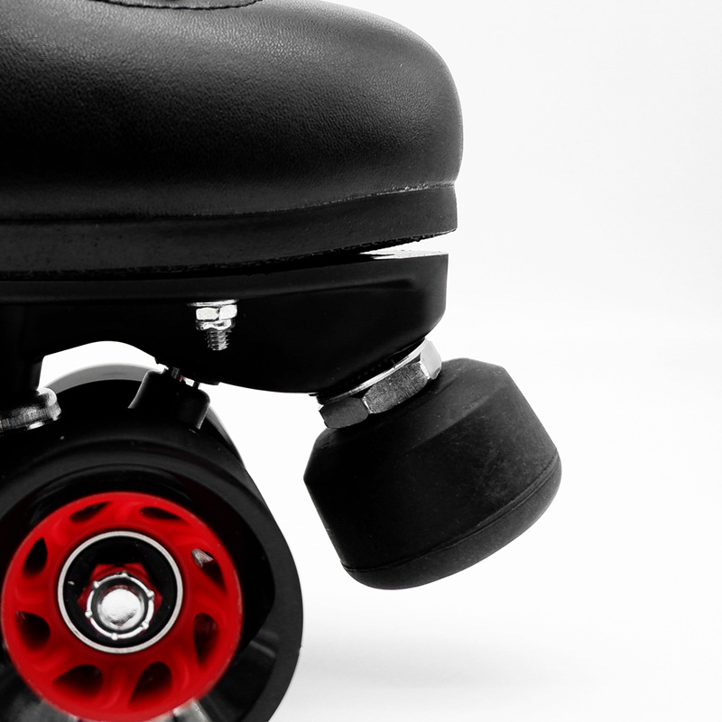 Picture of Double-row roller skates point ice maker four-wheel Skates roller skates adjustable rubber brake head wear brake
