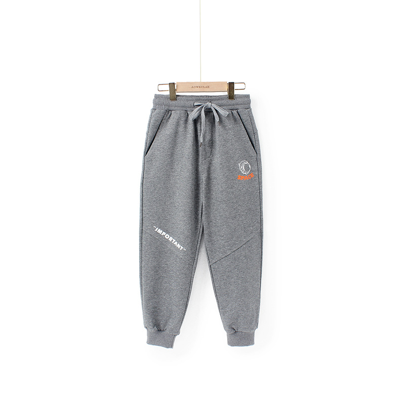 Picture of Autumn Children's Pants Korean Style New Children's Sports Long Pants Big Children's Pure Cotton Casual Anti-Mosquito Pants Children's Pants Wholesale