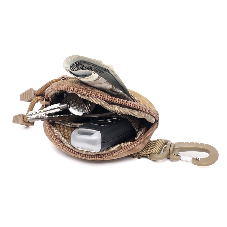 Picture of Multifunctional outdoor key case waterproof Coin Coin purse headset protection bag EDC round small hanging bag