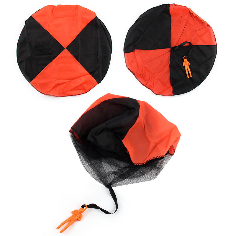 Picture of Children Hand Throwing Parachute Soldier Small Flying Umbrella Outdoor Leisure Sports Toy Square Park Hot Selling Bag