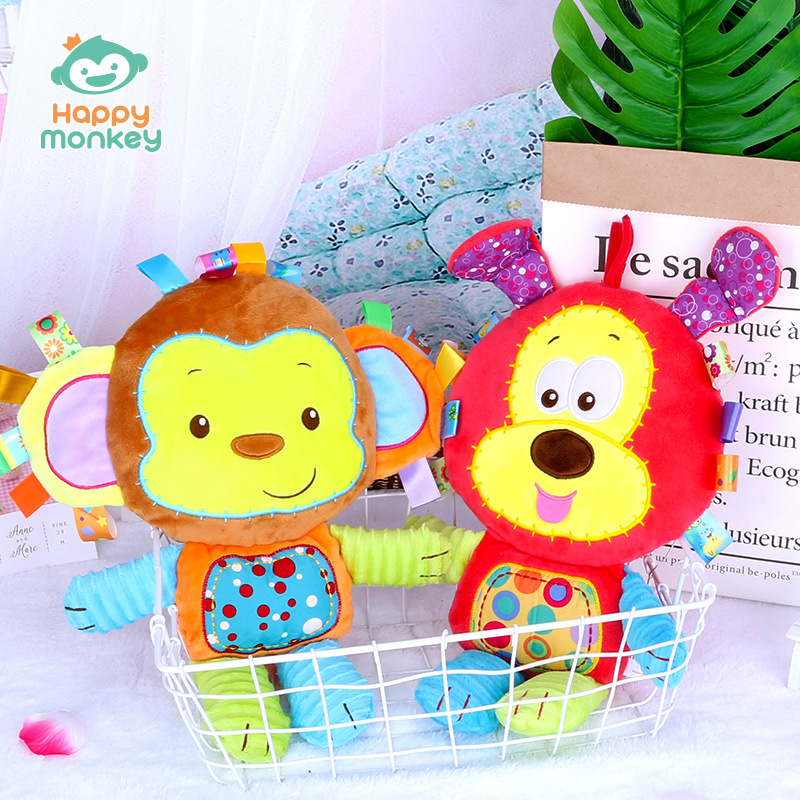 Happy Monkey Happy Monkey King Baby Comfort Cloth Doll Baby Sleeping Doll Newborn Rattle