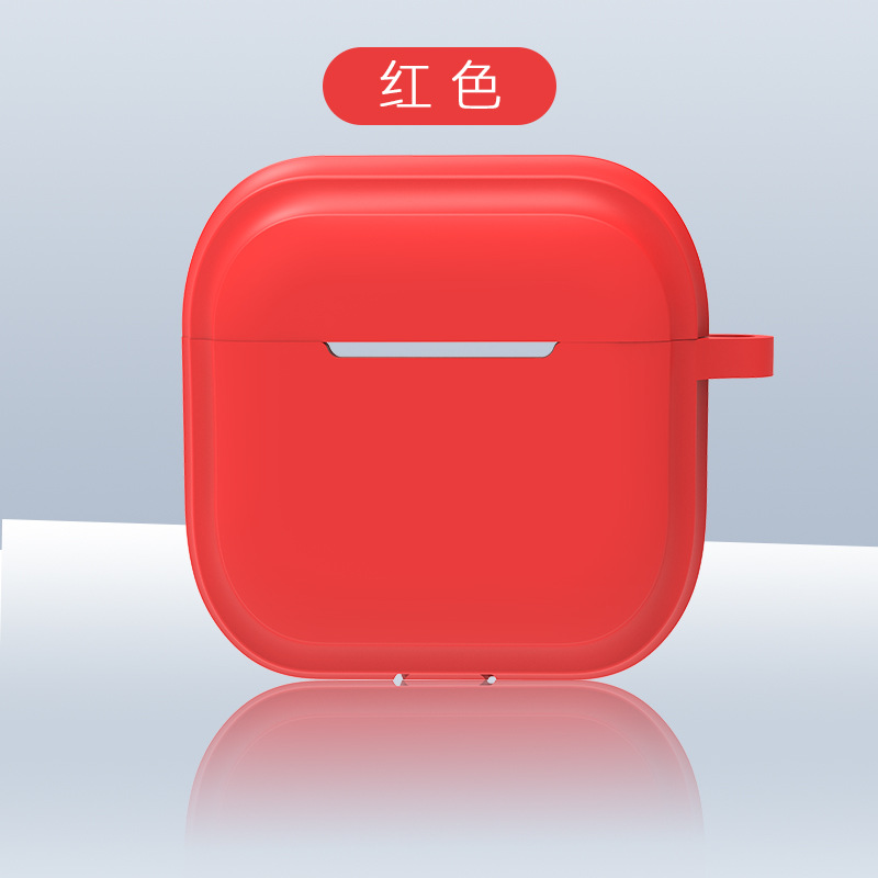 Picture of Simple Pure Color Belt Pendant Suitable for Airpods4 Protective Case Apple 1/2 Silicone Headphone Case with Lanyard Source