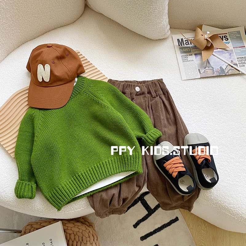 Picture of Boys' Knitwears, Short-Sleeved Spring & Fall, Kidsren's Autumn Clothes, Fashionable Kidsren's Winter Knitwears, Baby Tops, Korean Style