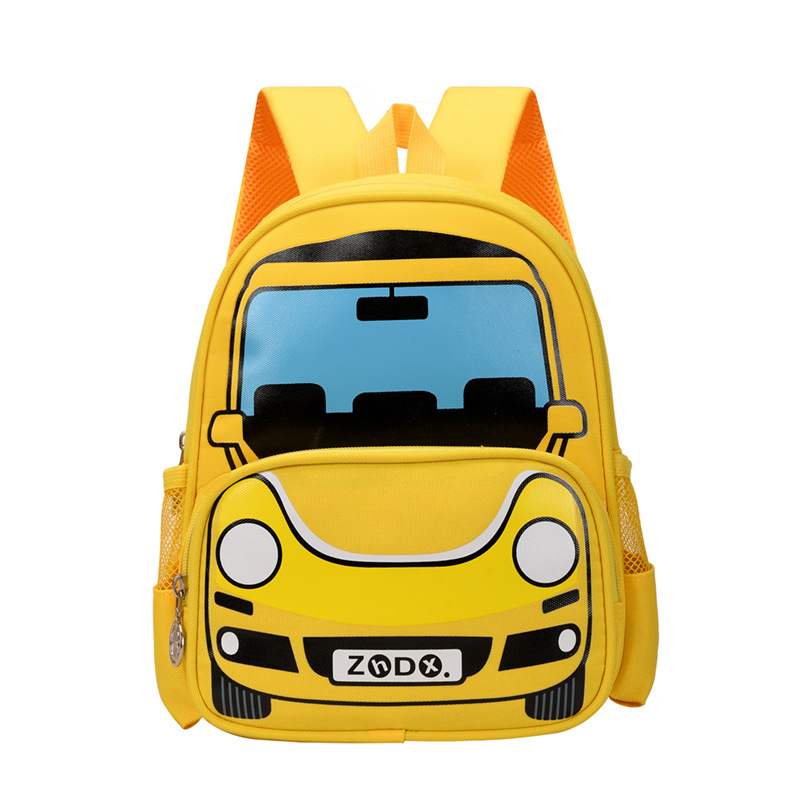 Picture of Children's Schoolbag Kindergarten Children's Lightweight Backpack 3-7 Years Old Cartoon Animation Car Student Backpack