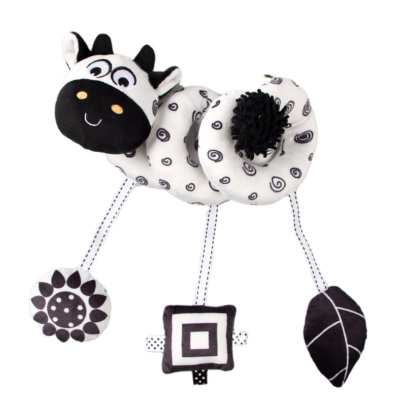 Picture of Baby Black and White Crib Wrap Toy 0-6 Months Baby Stroller Pendant Newborn Bedside Bed Hanging