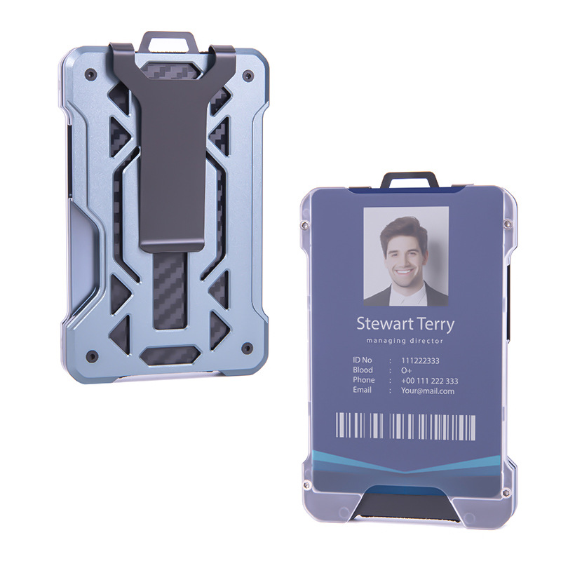 Picture of Foreign Trade Hot Model Tulas Employee Work Card Holder Aluminum Alloy Credit Card Box Work Badge Protective Cover