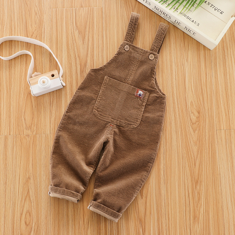 2025 New Korean Version Baby Children's Light Suspender Single Pants Boys and Girls Wholesale One Piece Dropshipping Durable