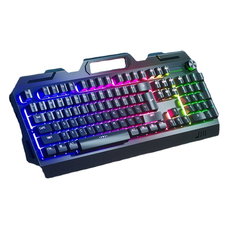 Wired Luminous Keyboard, Mouse, Headphone Set, Elevated Mechanical Feel, Desktop Computer Notebook Punk Keycaps