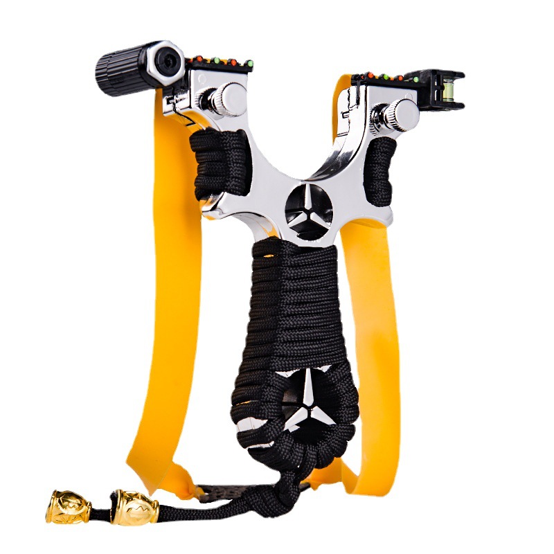 Picture of New Slingshot Outdoor Competitive Resin Laser Infrared Flat Leather Tie-Free Quick-Pressure Slingshot Infrared Slingshot