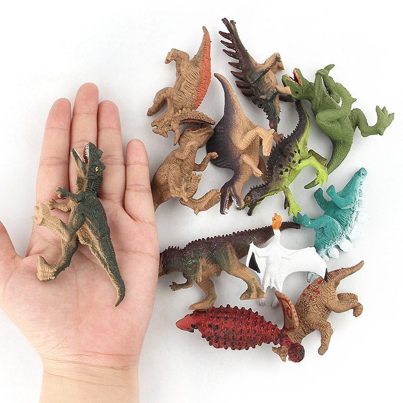 Picture of Jurassic dinosaur model 12 set mini simulation animal model plastic toy gift foreign trade hot sale