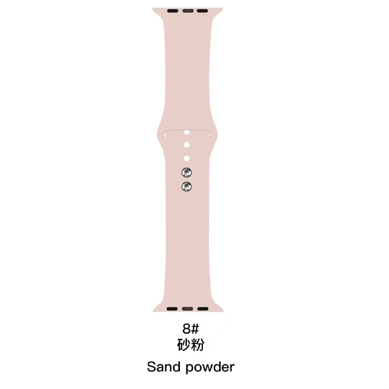 Picture of Suitable for Apple Watch Strap Apple Watch Silicone Strap Double Stud Kickback Strap Silicone Watch Strap