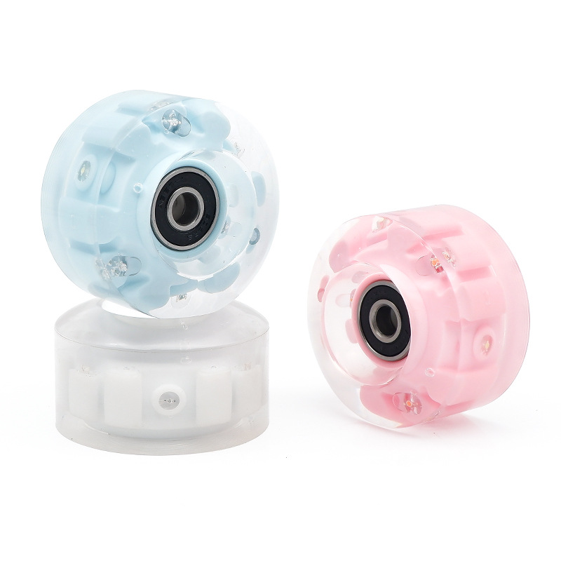 Picture of High Flash Six-light Double Row Roller Skate Luminous Wheel Four-wheel Roller Skate Flash Wheel Skating Rink Indoor Outdoor Wheels
