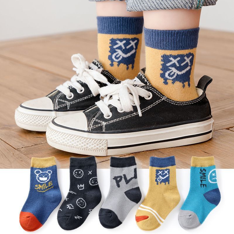 Picture of Children's socks autumn cotton children's socks baby autumn and winter cartoon boys and girls new boys and girls socks