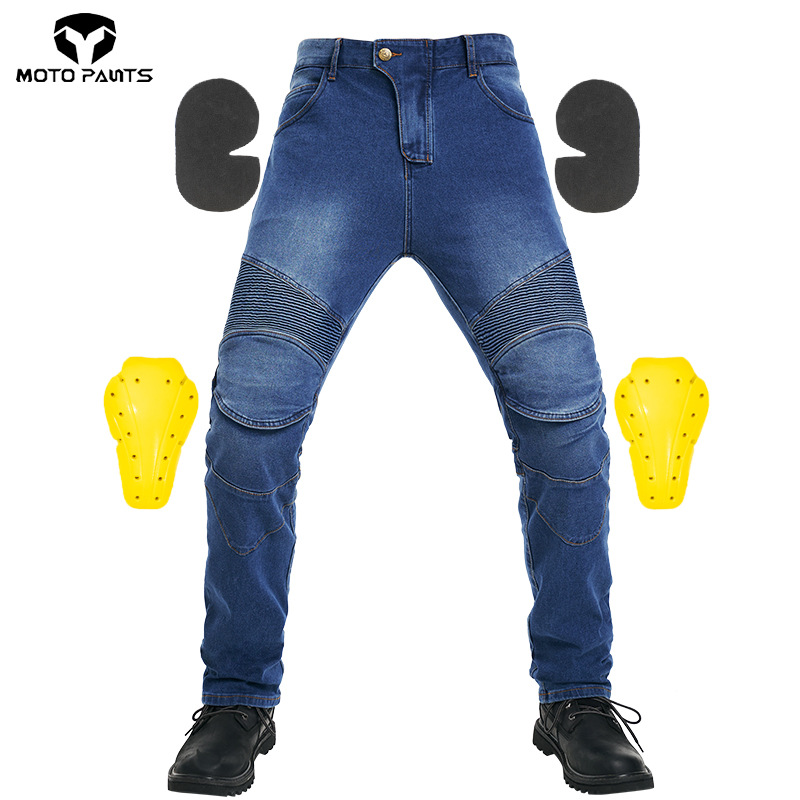 Picture of Factory direct off-road motorcycle riding rider pants motorcycle jeans racing pants anti-fall motorcycle pants with cover