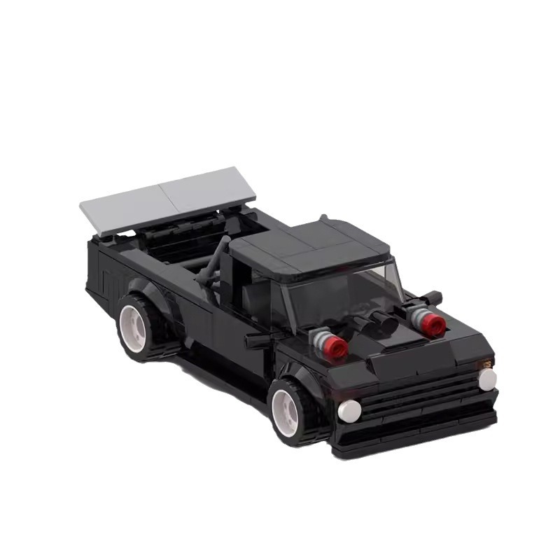 Picture of Ford Hoonitruck puzzle assembled car model compatible with Lego building blocks MOC ultimate tire killer journey