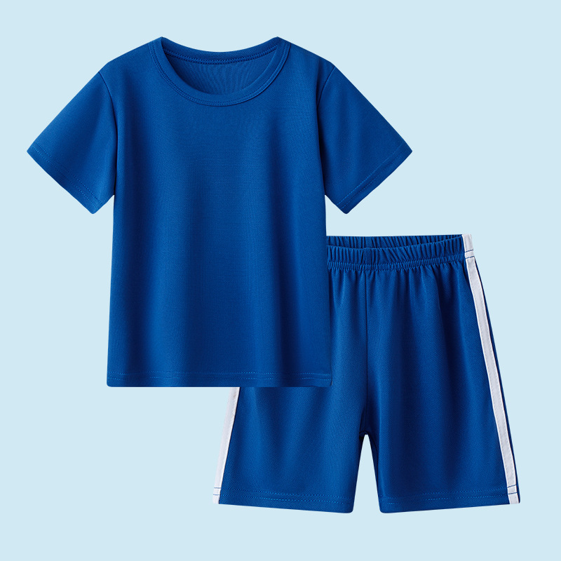 Picture of 25 Summer Kidsren's Quick-Drying Short-Sleeved Shorts Suit Boys Summer Clothes Boys Online Clothes Kidsren's Sports Two-Piece Set