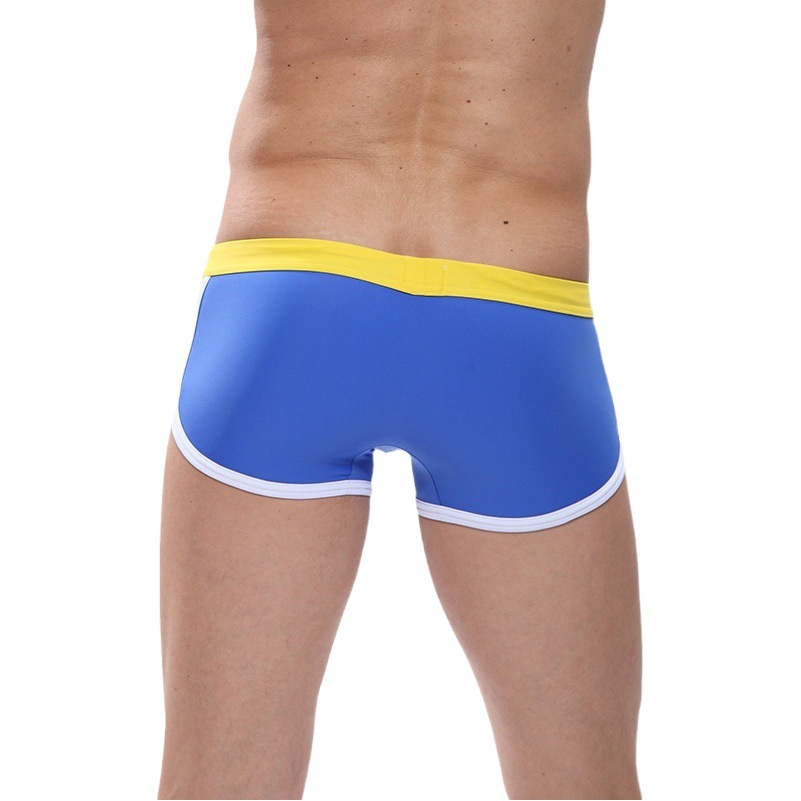 VERANO double insurance tether nylon swimming trunks sexy boxer swimming trunks U convex men's underwear Aro swimming trunks wholesale