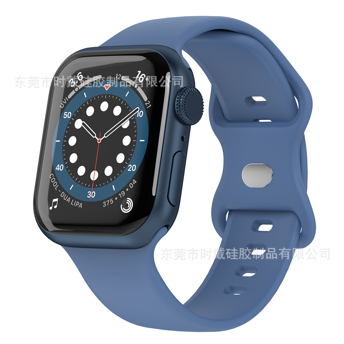 Picture of strap Watch 8 generation/Ultra/SE solid color silicone buckle iwatch strap