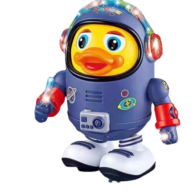 Picture of Douyin's Same Electric Singing, Dancing, Music, Lighting, Space Duck, Left and Right Walking, Toy for Boys and Girls Aged 1-2-3