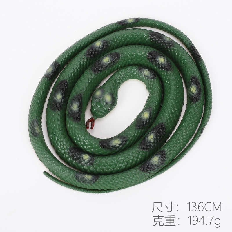 Picture of Cross-border simulation snake model python cobra animal simulation model children's toy stall scary spoof toys
