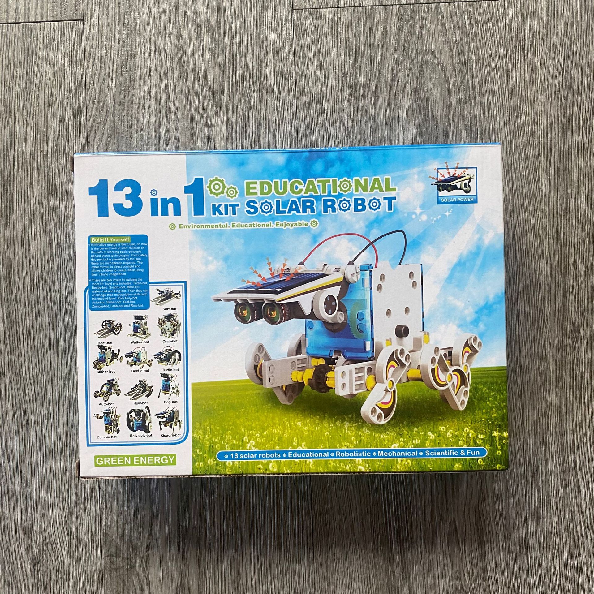 Cross-border Hot Sale Thirteen-in-One Solar Assembly Scientific Educational Toy Car Intelligent Fun Robot