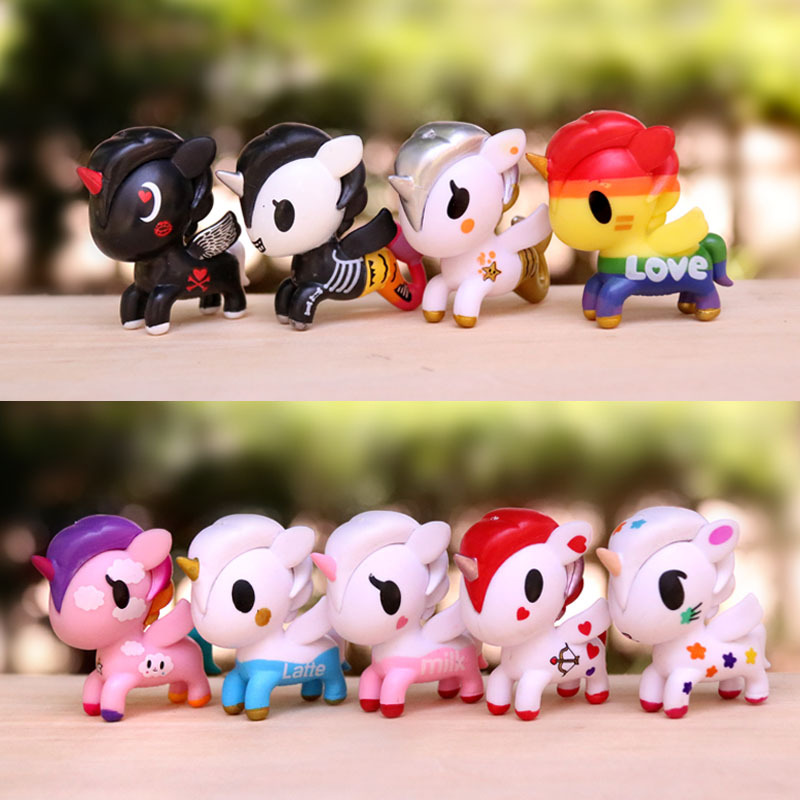 Picture of Magic Unicorn blind box accessories rainbow pony mermaid two-dimensional hand-made doll decoration girl heart doll