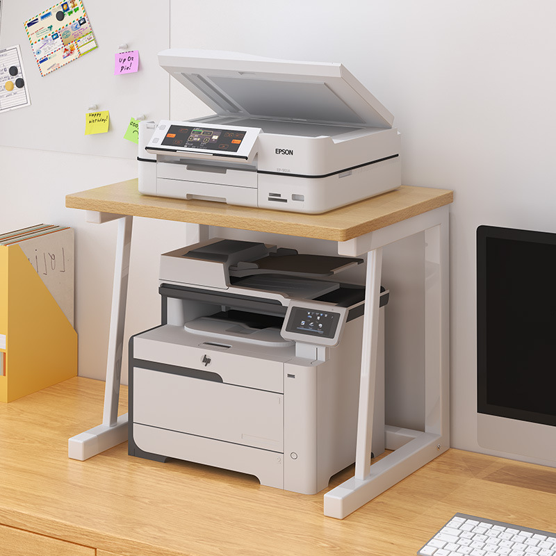 Picture of Carefully Selected Factory Desktop Printer Storage Rack Office Desk Double-Layer Storage Shelf Bracket Creative Storage Rack
