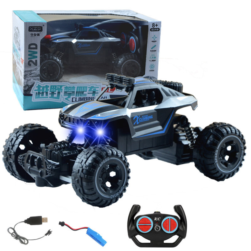 Picture of Alloy Climbing Remote Control Car Drift Off-road Vehicle Two-wheel Drive Climbing Big Foot Remote Control Racing Boy Charging Toy Car