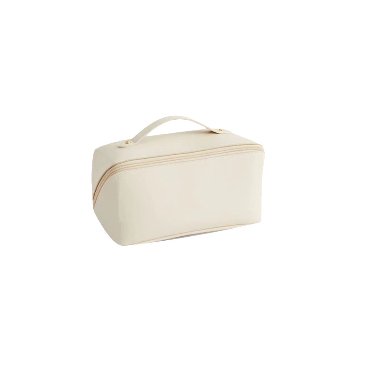 Picture of Internet celebrity style large capacity high-looking PU cosmetic bag letter-free portable storage bag travel storage bag wholesale